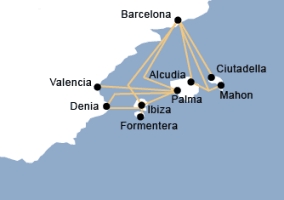 Balearia Ruttkarta