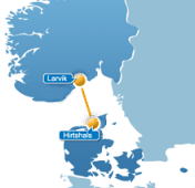 Färg linje Larvik Route